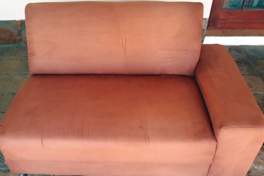couch after cleaning